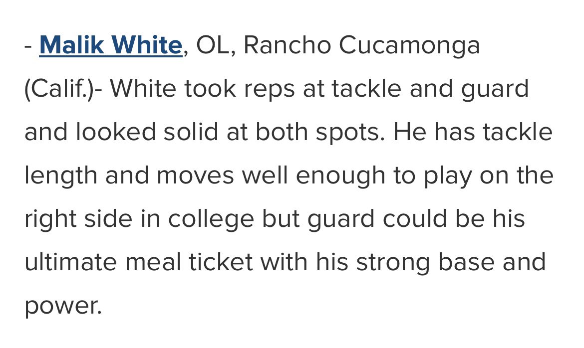 Malik White (@malik_white78) on Twitter photo Thank you for the write up! <a href="/GregBiggins/">Greg Biggins</a> <a href="/247Sports/">247Sports</a> Had a great time at the UA camp! <a href="/Coach_Bragg/">Jacob Bragg</a> Thank you for the write up! <a href="/GregBiggins/">Greg Biggins</a> <a href="/247Sports/">247Sports</a> Had a great time at the UA camp! <a href="/Coach_Bragg/">Jacob Bragg</a>