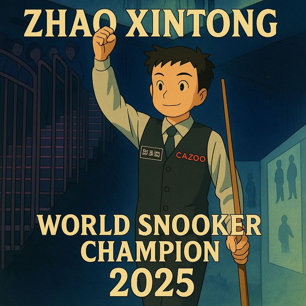 Congratulations to Zhao Xintong on making history for China in the snooker world! 🌟 It's so exciting to see a young talent rise up and inspire a new generation-well deserved champion!