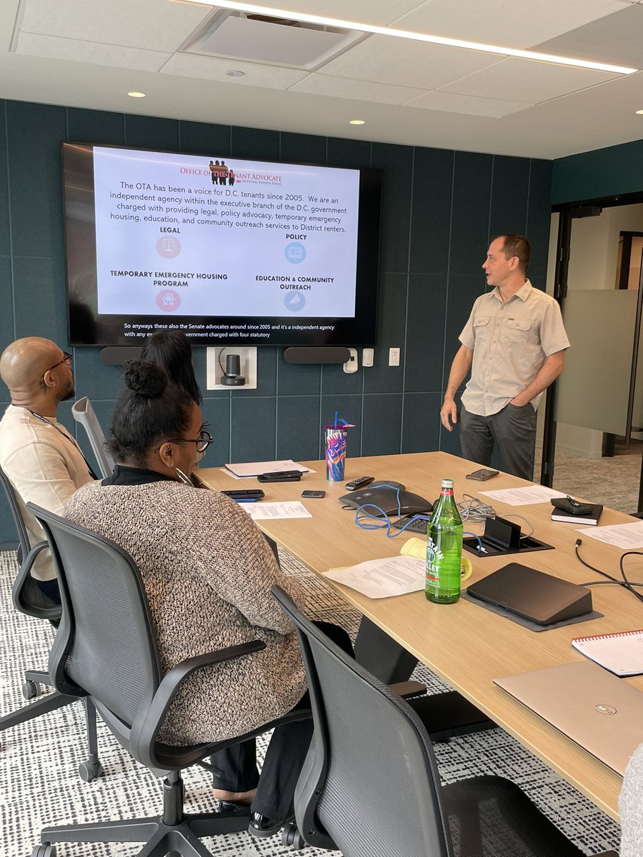 DC OVSJG (@ovsjg_dc) on Twitter photo Thank you Director Puig of the Education & Community Outreach division within the <a href="/OTAatDC/">D.C. Office of the Tenant Advocate</a> for coming to OVSJG to give the staff an overview of the agency. We look forward to continuing to work with you to support the residents of the District! #saferstrongerDC Thank you Director Puig of the Education & Community Outreach division within the <a href="/OTAatDC/">D.C. Office of the Tenant Advocate</a> for coming to OVSJG to give the staff an overview of the agency. We look forward to continuing to work with you to support the residents of the District! #saferstrongerDC