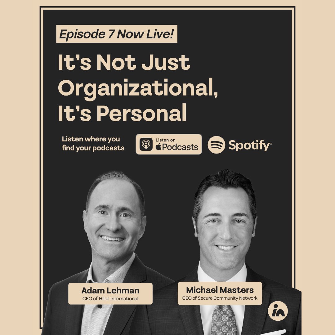 Sharing a podcast created by our Executive Director at Elon Hillel, Betsy Polk, focused on the power and practice of partnership. Glad I could share perspective along with Michael Masters, our partner at Secure Community Network! 
<a href="/Official_SCN/">Secure Community Network</a>
<a href="/HillelIntl/">Hillel</a>
ow.ly/3hjK50VNcRA