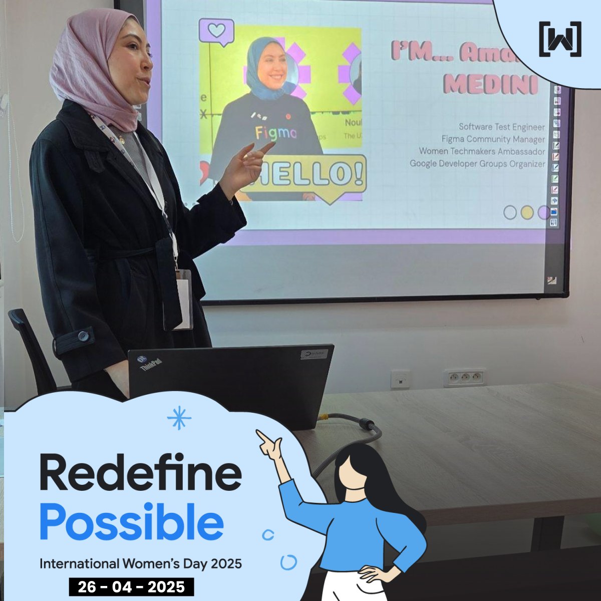 💼Own Your Next Move with <a href="/ameni_medini/">Medini Amani</a> 
She reminded us that career shifts are more than decisions –they’re brave steps toward growth. Her personal journey and advice gave the audience clarity, courage,&amp; so much motivation to own their next career move!
#IWD25 <a href="/WomenTechmakers/">Women Techmakers</a>