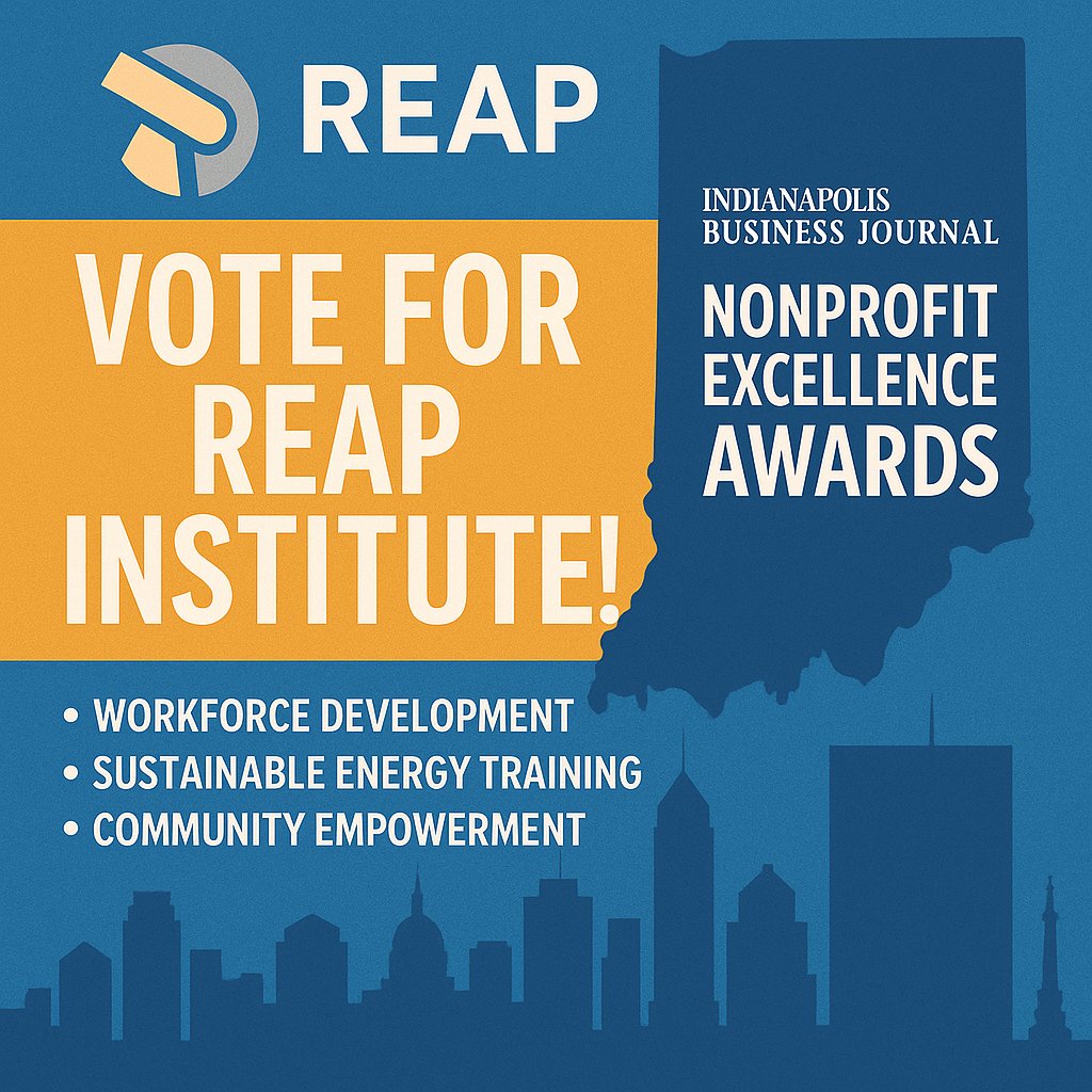 reap_institute's tweet image. Help REAP Institute Get Recognized!
We’re honored to be nominated for the Indianapolis Business Journal’s Nonprofit Excellence Awards!
REAP Institute is committed to transforming lives through workforce development.
Vote for REAP Institute today:
 ibj.com/nonprofit-exce…