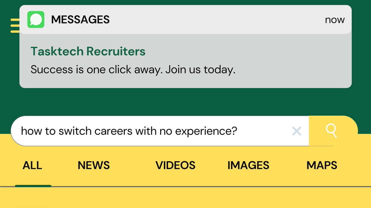 tasktechrecruit's tweet image. Thinking of starting over?
We’re here to back you up, guide you, and help you land that first opportunity.

#TasktechRecruiters #CareerSwitch #BelieveInYourself