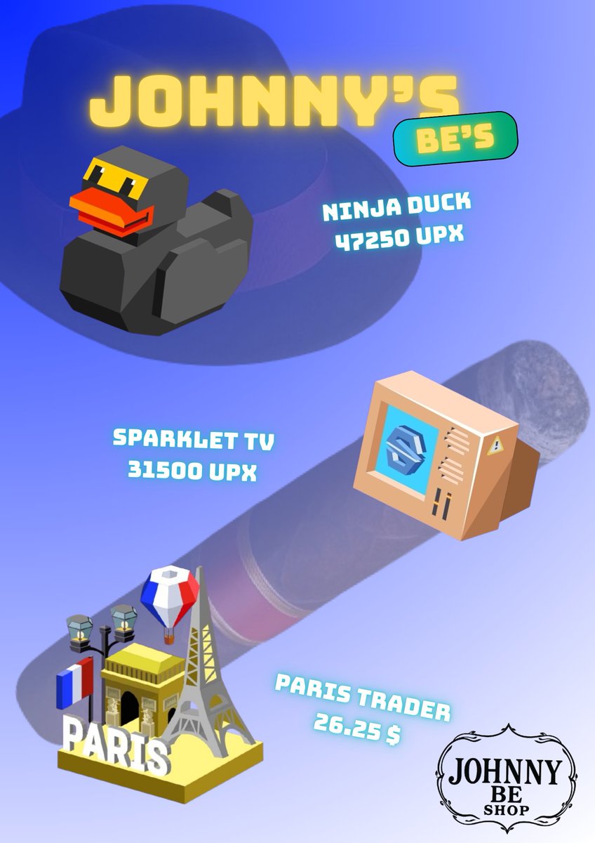 Vivre_Mindset's tweet image. Explore Chicago in style!
Johnny Be Shop at 4034 N Austin Ave is your go-to spot for top-tier Block Explorers in the Upland Metaverse!
Snag your Ninja Duck 🦆, Sparklet TV 📺, Paris Trader 🇫🇷 & more!
#UplandGame #MetaverseShop #BlockExplorer #UplandChicago #NFTCollector…