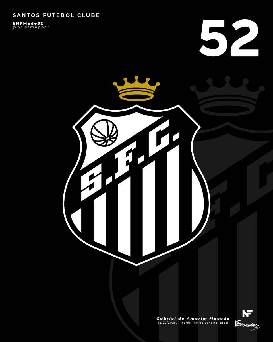 newfmapper's tweet photo. 52. @SantosFC | Redesign Não-Oficial
Aqui está o redesign do Santos! Mesclei alguns formatos anteriores do Santos, e adaptei a fonte do SFC.
E aí? O que acharam? 🤔
Like para ajudar? 🙏
(#NFMade 52) 🐋 https://t.co/UcsaKwoM5h