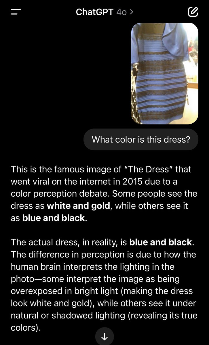 Finally got the answer. The dress is blue.