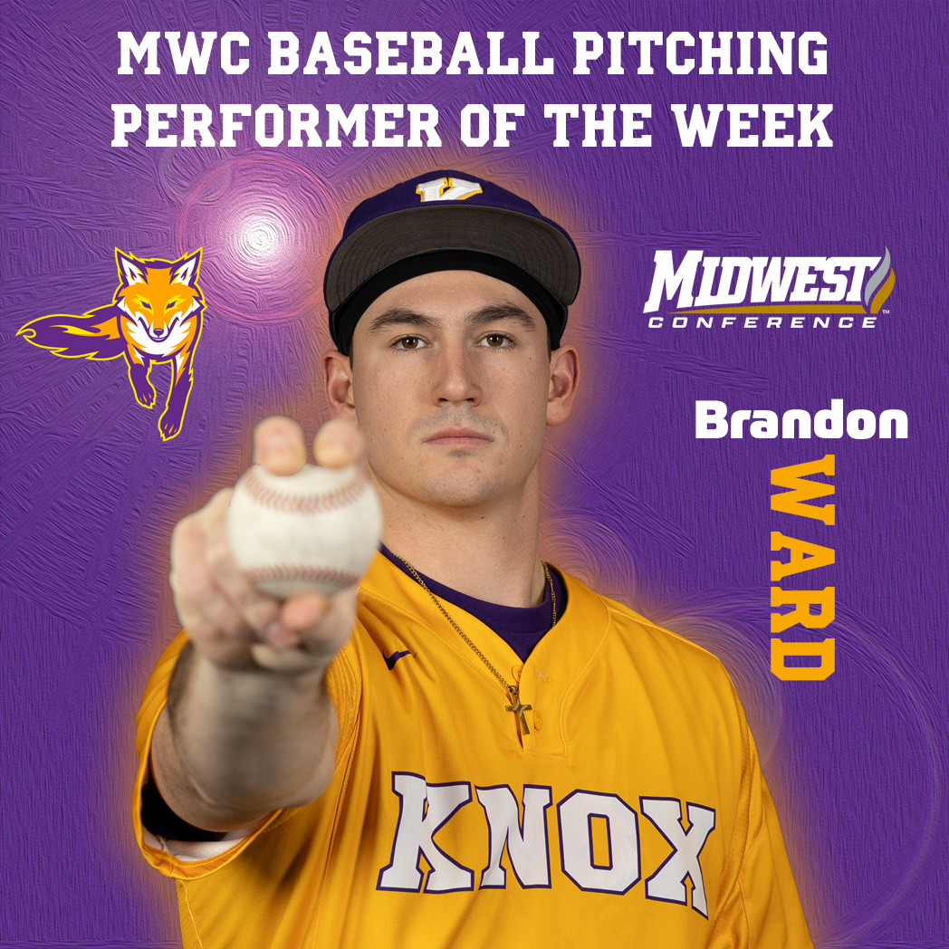 Knox Prairie Fire (@knoxprairiefire) on Twitter photo Most innings in a game by a <a href="/Knox_Baseball/">Knox Baseball</a> pitcher in over a quarter century? ☑️
Most strikeouts by a Prairie Fire pitcher in 9 years? ☑️
Most wins in a season in 12 years? ☑️
Meet Brandon Ward, the <a href="/MWCSports/">Midwest Conference</a> Pitching Performer of the Week! #GoFire
bit.ly/3GEVDbA Most innings in a game by a <a href="/Knox_Baseball/">Knox Baseball</a> pitcher in over a quarter century? ☑️
Most strikeouts by a Prairie Fire pitcher in 9 years? ☑️
Most wins in a season in 12 years? ☑️
Meet Brandon Ward, the <a href="/MWCSports/">Midwest Conference</a> Pitching Performer of the Week! #GoFire
bit.ly/3GEVDbA