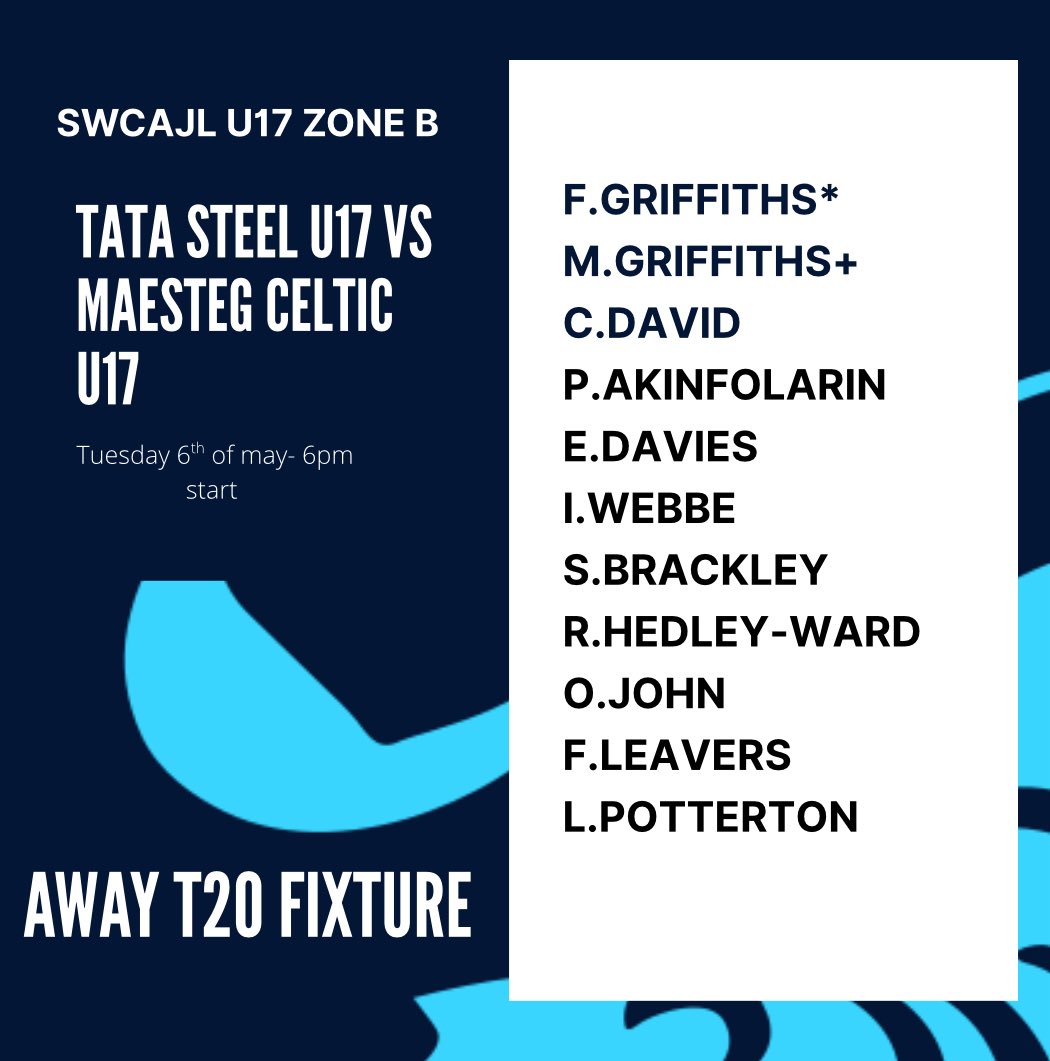 Tata Steel Cricket (@tatasteelcc) on Twitter photo The u17s start off their season tomorrow night (6/5/25) away at <a href="/MaestegCeltsCC/">Maesteg Celtic Cricket Club</a> in a start of the <a href="/SWCA_Official/">South Wales Cricket Association</a> Zone B league, hopping to be a warm one ☝🏻 The u17s start off their season tomorrow night (6/5/25) away at <a href="/MaestegCeltsCC/">Maesteg Celtic Cricket Club</a> in a start of the <a href="/SWCA_Official/">South Wales Cricket Association</a> Zone B league, hopping to be a warm one ☝🏻