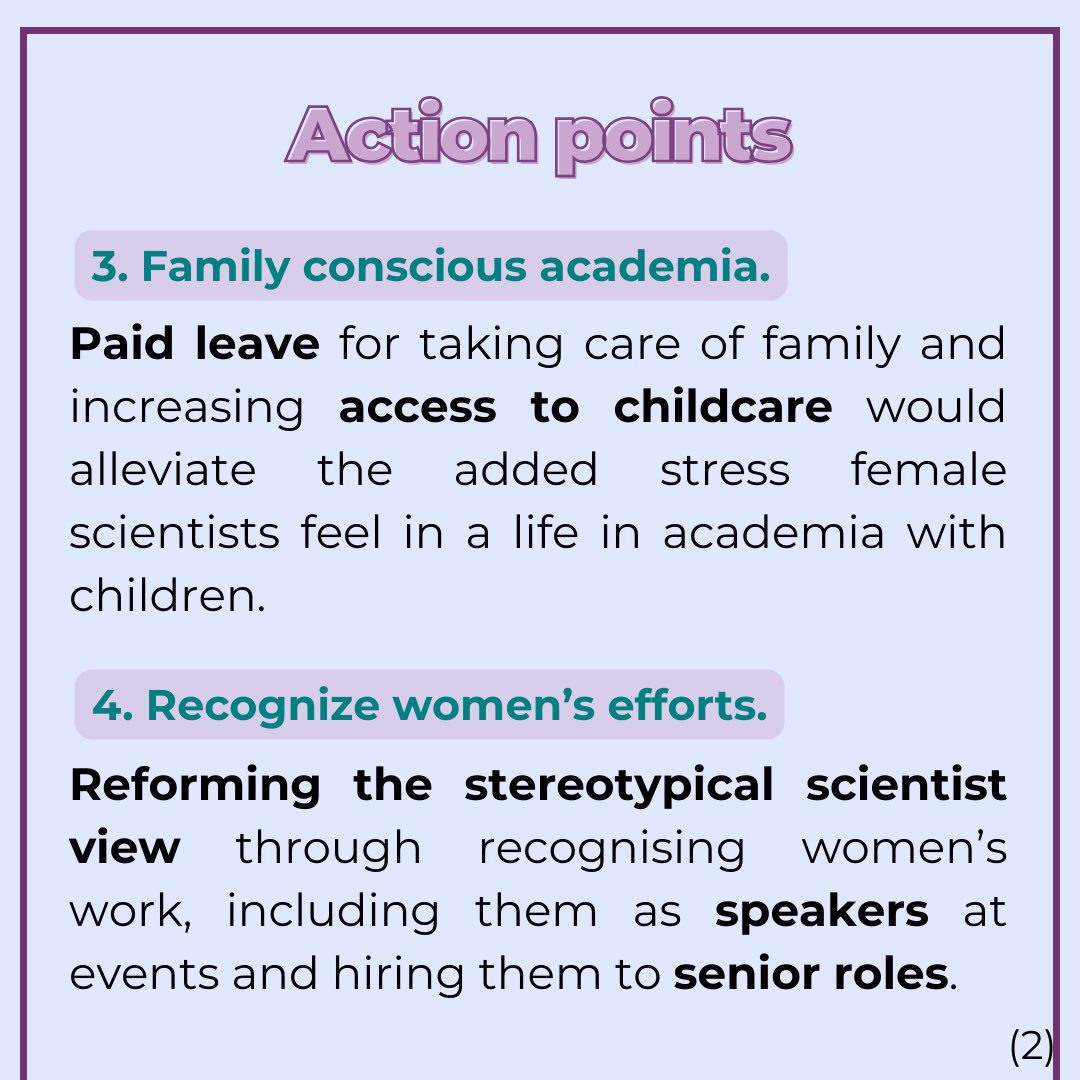 WomeninNeuroUK's tweet photo. We must:
• Break down entry barriers 🙅♀️
• Provide strong mentorship 🤝
• Build family-friendly academic environments 🏡
• Celebrate & recognise women’s scientific achievements👸
Let’s reshape neuroscience to include & uplift women!
🧵3/3
#EquityInScience https://t.co/piAIwD31u7