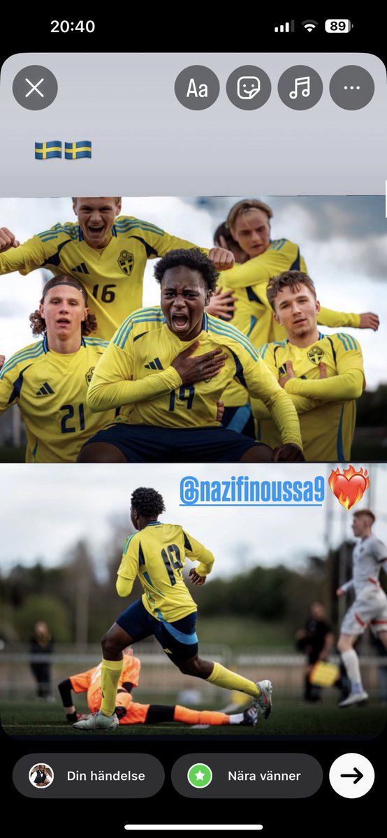 🇸🇪 ⚽️ betyder allt 💙💛