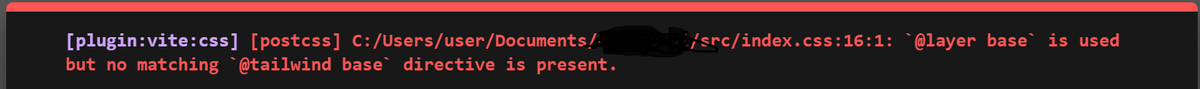 I have been having this issue when trying to use tailwind 4. Has anyone faced this issue? and how did you fix it.
