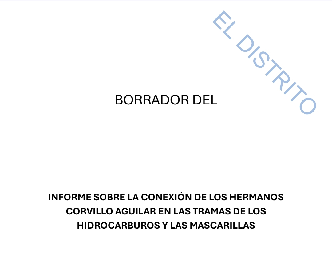 GuillermoRocaf1's tweet photo. Ya tenéis acceso en este enlace 👇 al Borrador de mi INFORME de 25 páginas sobre LA CONEXIÓN DE LOS HERMANOS CORVILLO AGUILAR EN LAS TRAMAS DE LOS HIDROCARBUROS Y LAS MASCARILLAS 🎯

Cristian Corvillo es el Chófer de @sanchezcastejon y presunto TESTAFERRO de Abalos y Pedro Sánchez

Rubén Corvillo es el encargado de las estructuras societarias y mover el dinero

Aunque parezca mentira, los Hermanos Corvillo aún no han sido llamados ni a declarar por la Justicia 😡

https://t.co/Drrm1v7AIn