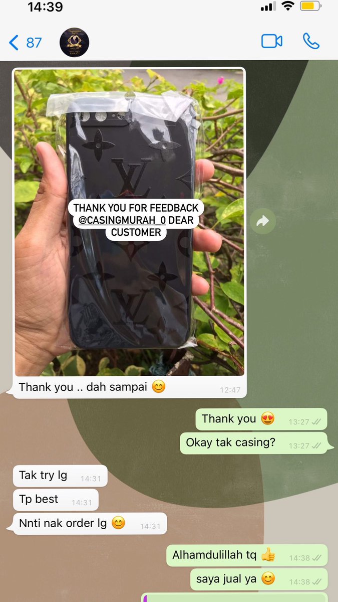 urnewcasing's tweet photo. Tq customer for the feedback ✨📱
.
#casingmurahmalaysia #feedbackcasing #casingiphonemalaysia #casingmurah #casingmurahmalaysia #casingiphone #casingiphonemalaysiaiPhone #casingphone2025 https://t.co/lgkP8omg6j