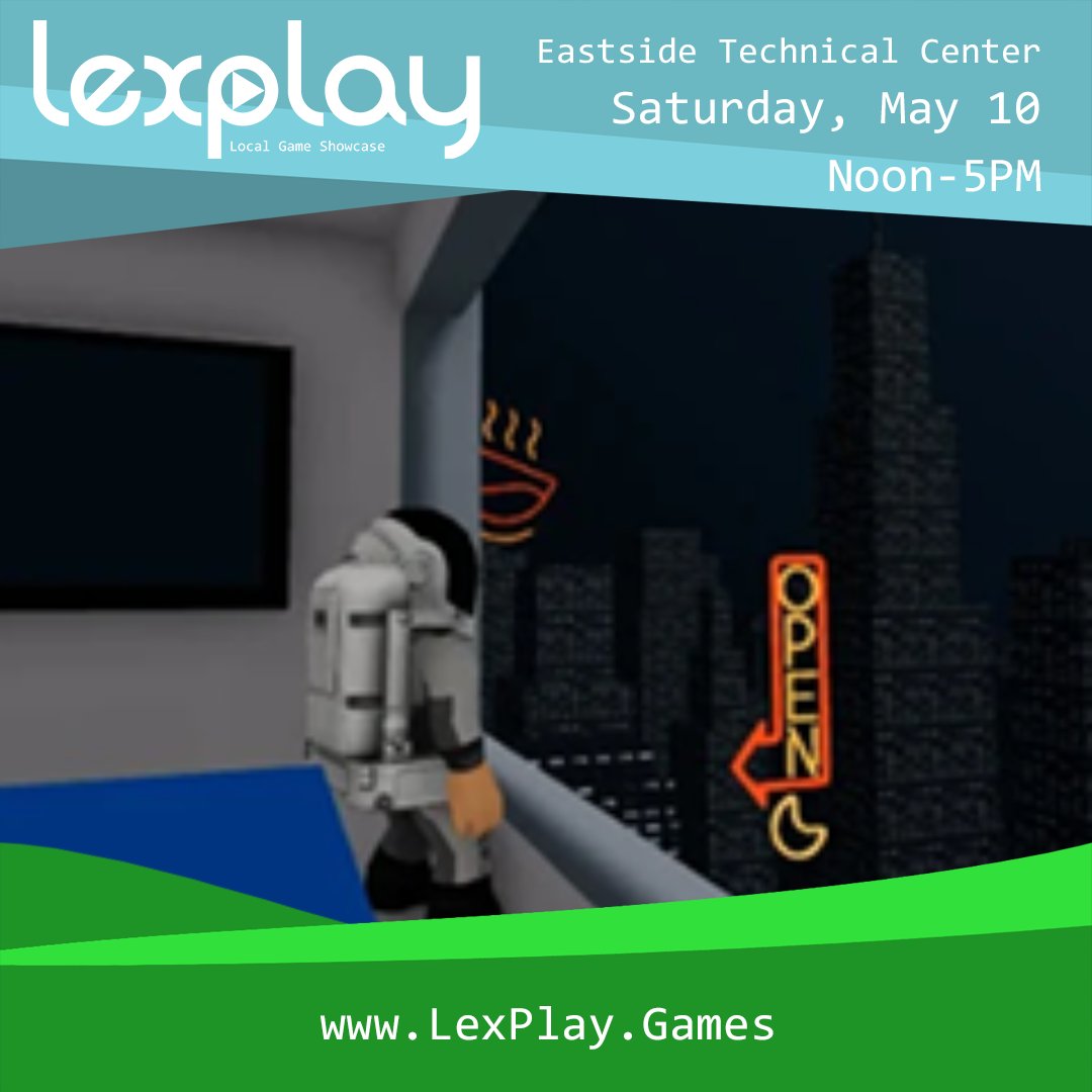Game Spotlight: Check out Space Life RP and meet the devs at #LexPlay this Saturday, May 10th!

#LexPlay2025 #videogames #indiegames #gamedevs #gamedevelopers #kentucky #lexingtonky #cosplay #foodtrucks #tabletopgames