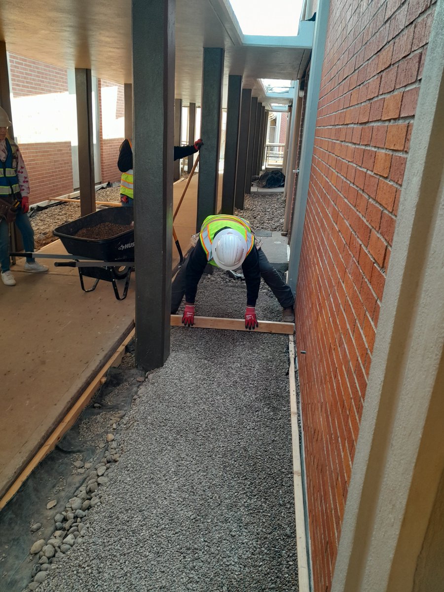 CTELFCISD's tweet image. Construction Students working at new CTE Center!