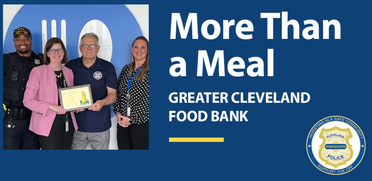 The Cleveland Police Foundation recognizes the Greater Cleveland Food Bank as our Community Partner of the Month.  clevelandpolicefoundation.org/community-part…