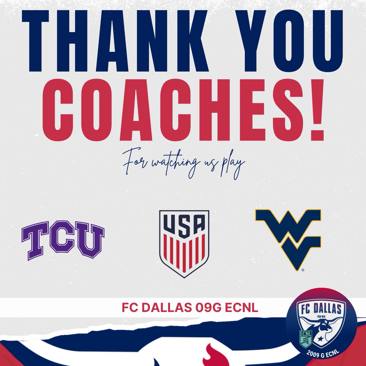 FC Dallas 2009G ECNL (U16) (@fcdallas09gecnl) on Twitter photo Coaches ~ Thank you for investing your time with our team this weekend! #DTID
<a href="/FCDGirlsECNL/">FC Dallas Girls ECNL</a> <a href="/ECNLgirls/">ECNL Girls</a> Coaches ~ Thank you for investing your time with our team this weekend! #DTID
<a href="/FCDGirlsECNL/">FC Dallas Girls ECNL</a> <a href="/ECNLgirls/">ECNL Girls</a>