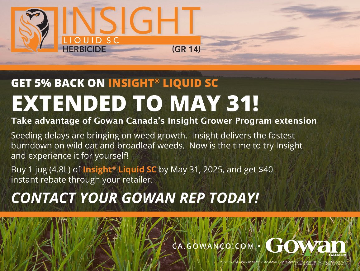Insight doing its thing again south of Bow Island 🔥

This is about 5 days after application. 

Pretty clear miss over that rock.
