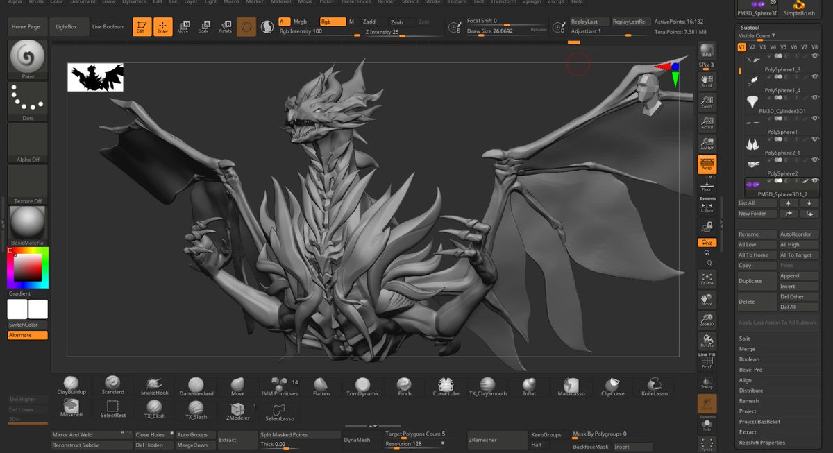 Enk3ns's tweet photo. WIP Castorice's dragon for printing 

#Castorice #hsr #HonkaiStarRail #dragon https://t.co/o3ZHN94uEg