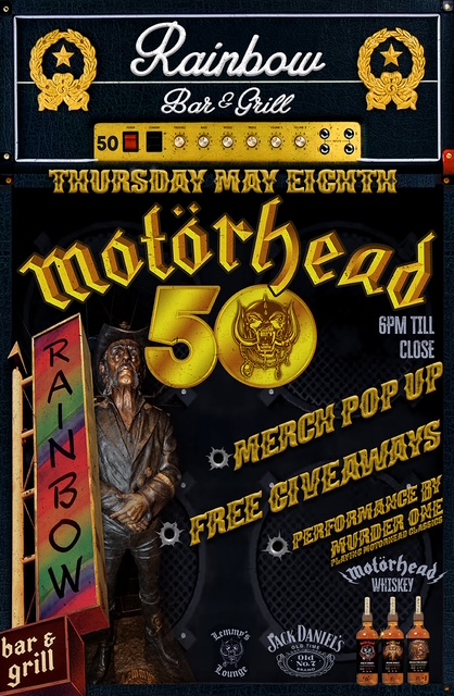 Skateboard Marketing Ltd. (@skateboardmkt) on Twitter photo Commemorate <a href="/myMotorhead/">Official Motƶrhead</a> Day Thursday 8th of May at <a href="/Rainbowlive/">Rainbow Bar & Grill</a> Weāre celebrating the 50th anniversary.
Full Story & Info
facebook.com/skateboardmarkā¦
<a href="/BMG/">BMG</a> <a href="/MotorheadBeerUS/">Motƶrhead Beer US</a> Commemorate <a href="/myMotorhead/">Official Motƶrhead</a> Day Thursday 8th of May at <a href="/Rainbowlive/">Rainbow Bar & Grill</a> Weāre celebrating the 50th anniversary.
Full Story & Info
facebook.com/skateboardmarkā¦
<a href="/BMG/">BMG</a> <a href="/MotorheadBeerUS/">Motƶrhead Beer US</a>
