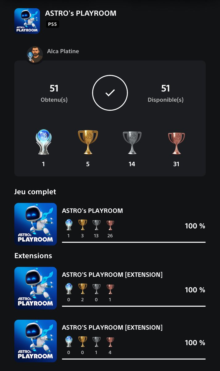 C'est ainsi que le premier Road to Platine sur #astrosplayroom ce termine. Ce qui fait le premier #platine de ce nouveau compte.