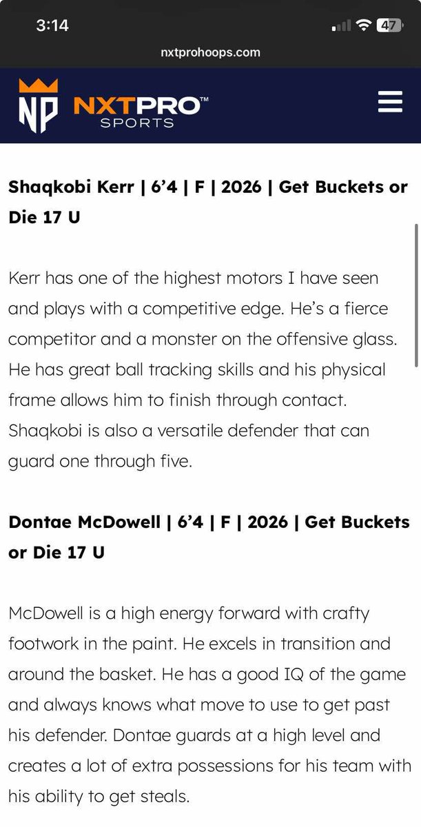 <a href="/McdowellDontaee/">Dontae Mcdowell</a>  <a href="/Kobi_Kerr3/">Shaqkobi Kerr</a>  really playing well this Summer ☀️
