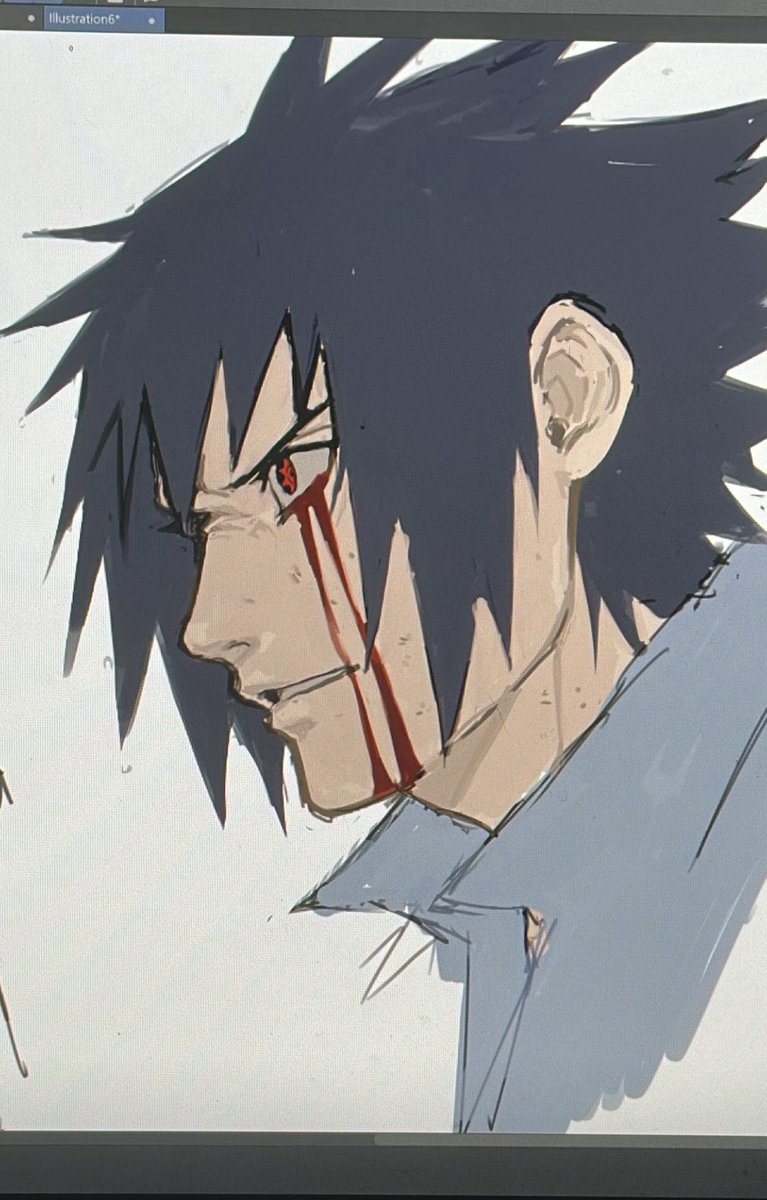 sunaa_33's tweet image. i’ve dabbled in a bit of naruto art too smirks
