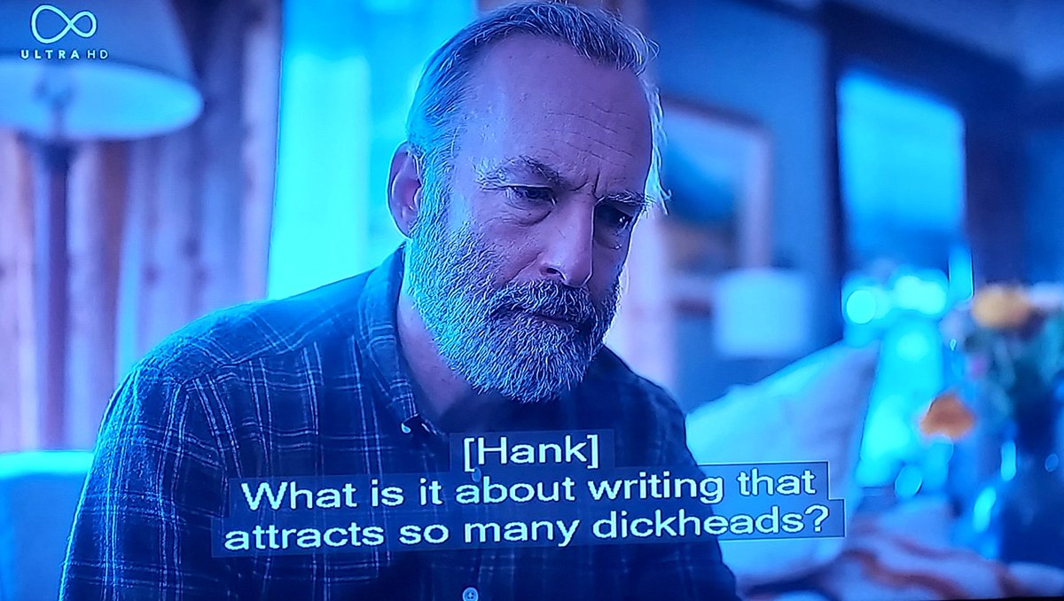 Ouch. Bob Odenkirk of Better Call Saul Fame hits the nail on the head. He plays a miserable author/college professor in Lucky Hank. A rather excellent one season gem.