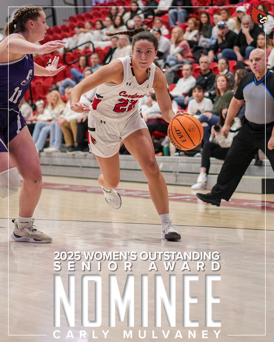 Congrats to our senior, Carly Mulvaney for being nominated for the Women’s Outstanding Senior award within our Athletic department! 🥳🏀