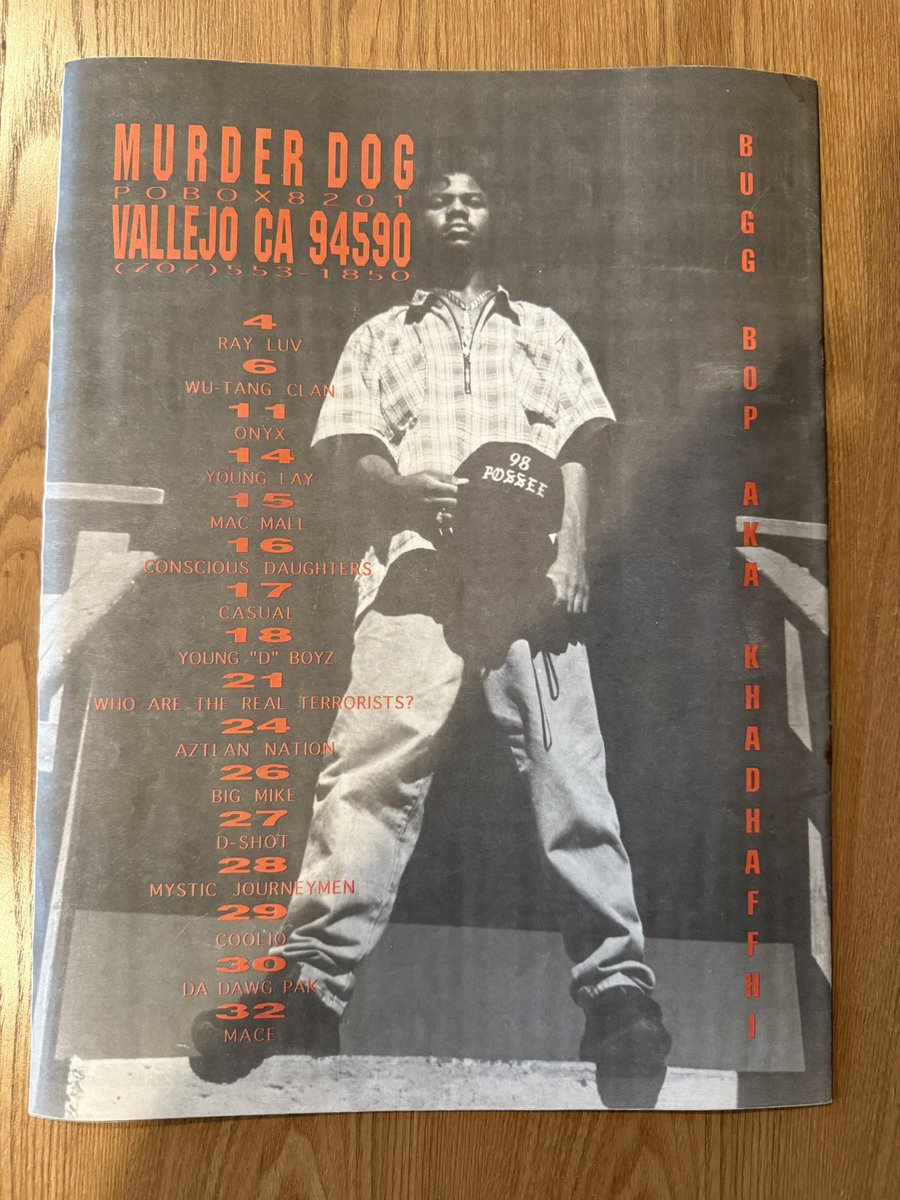 dubmaxx's tweet image. Got my hands on the first ever issue of Murder Dog magazine from 1993, featuring interviews with Wu-Tang, Mac Mall, Casual, Big Mike and more