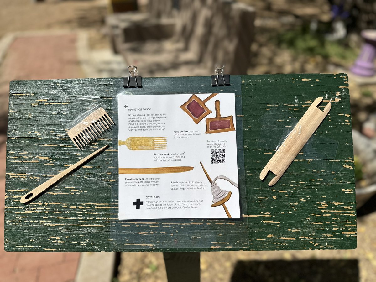 A big thank you to the Peace Garden in south Tucson for featuring We Weave in their story walk and having me read Herizon and Behind Every Rug. Nothing but books, art, and nature vibes at the Peace Garden ❤️