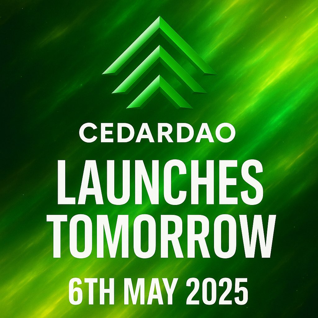 Guy’s can you feel it in the air🌬…..Can you feel the pressure all over your body?
It’s a dream come through 
We are Cedar🌲
<a href="/CedarDAO/">Cedar</a> 
$CDR