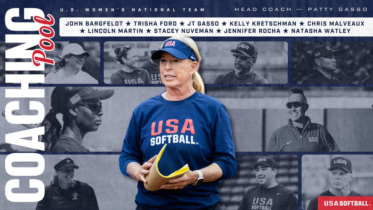 USA Softball (@usasoftball) on Twitter photo ๐ข ๐ฝ๐๐ ๐๐๐๐!
The <a href="/USASoftballWNT/">USA Softball Women's National Team ๐บ๐ธ</a> ๐๐ผ๐ฎ๐ฐ๐ต๐ถ๐ป๐ด ๐ฃ๐ผ๐ผ๐น for 2025โ2028 quad has been revealed! ๐บ๐ธ
Meet the minds behind the mission โ go.usasoftball.com/25coach ๐ข ๐ฝ๐๐ ๐๐๐๐!
The <a href="/USASoftballWNT/">USA Softball Women's National Team ๐บ๐ธ</a> ๐๐ผ๐ฎ๐ฐ๐ต๐ถ๐ป๐ด ๐ฃ๐ผ๐ผ๐น for 2025โ2028 quad has been revealed! ๐บ๐ธ
Meet the minds behind the mission โ go.usasoftball.com/25coach