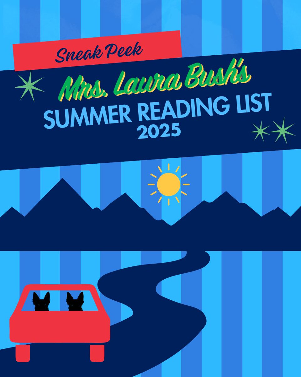 George W. Bush Presidential Center (@thebushcenter) on Twitter photo Mrs. <a href="/laurawbush/">Laura Bush</a>'s 2025 Summer Reading List is almost here! Get an exclusive look at this year's picks by signing up for early access: shop.bushcenter.org/pages/sign-up-… Mrs. <a href="/laurawbush/">Laura Bush</a>'s 2025 Summer Reading List is almost here! Get an exclusive look at this year's picks by signing up for early access: shop.bushcenter.org/pages/sign-up-…