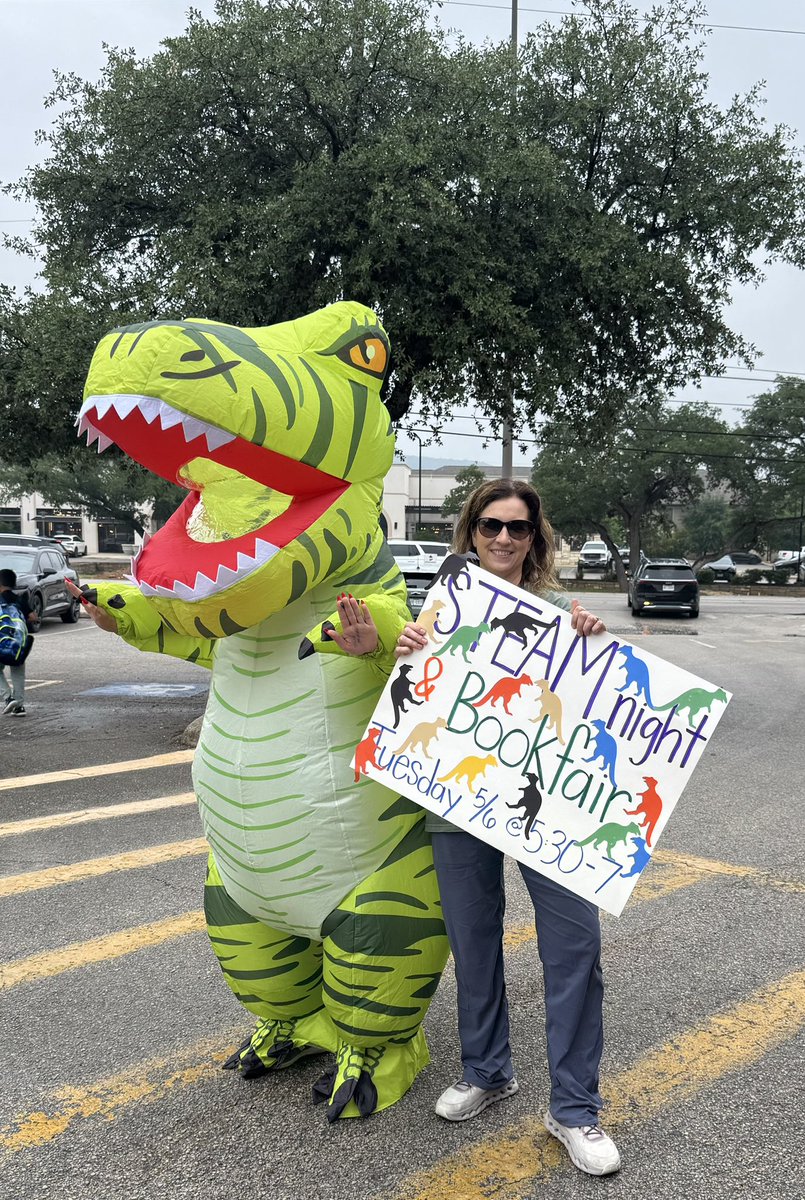 <a href="/NISDLeonSprings/">Leon Springs Elementary</a>, We are Dino ready for our STEAM family night!  Come one, come all, tomorrow, Tuesday, 5/6 from 5:30-7pm!  (After PTA Meeting) Book fair will be open but please visit 3 fun stations before visiting the book fair!