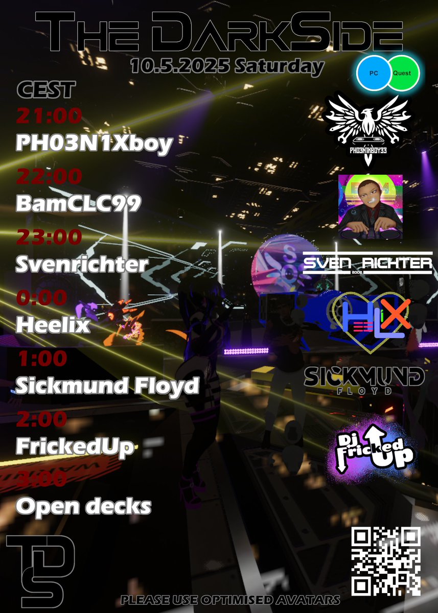 This Weekend! May, 5th @ 9PM CET!

Don't miss out! vrc.group/DRKSD.2680