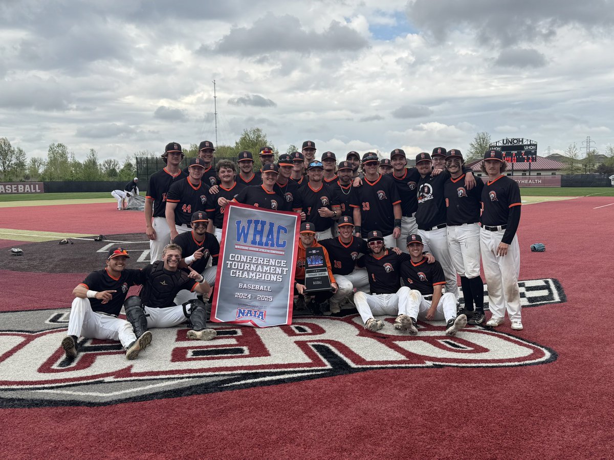 Your 2025 WHAC Tournament Champions! <a href="/INTechBaseball/">Indiana Tech Baseball</a> makes it back-to-back tournament championships after today’s 8-4 win over UNOH 🏆🏆 #GoWarriors #WonIT