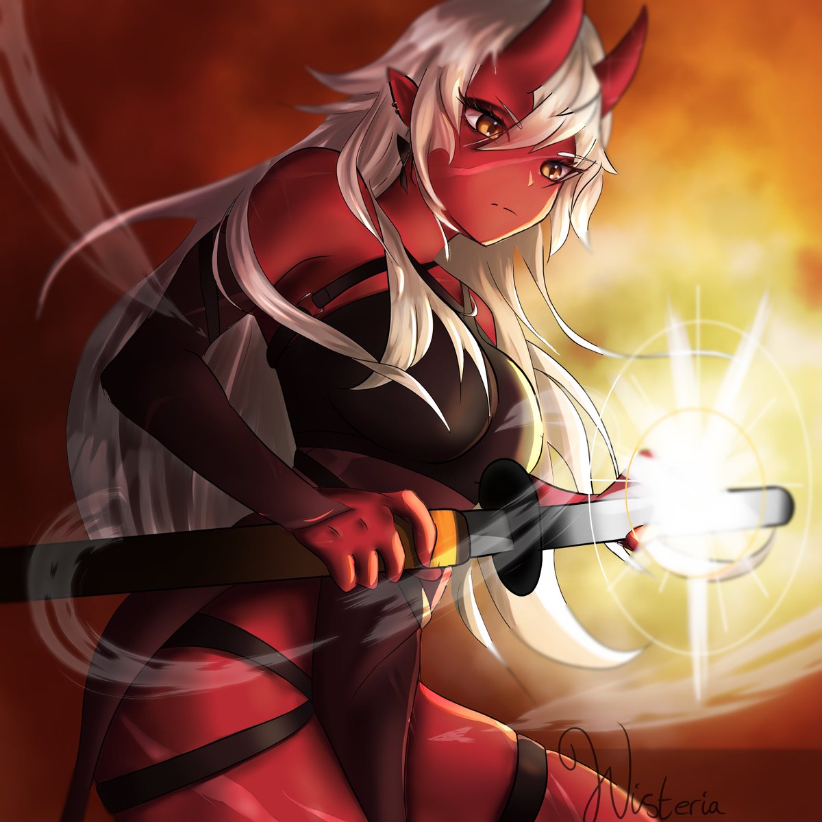 WisteriaVT_Art's tweet image. I maked a Yocci! It started as a quick doodle but I ended up really enjoying it so i guess its an artwork now? &amp;gt;.&amp;lt; I actually really hope you guys like it and think its alright :3 #akumillust