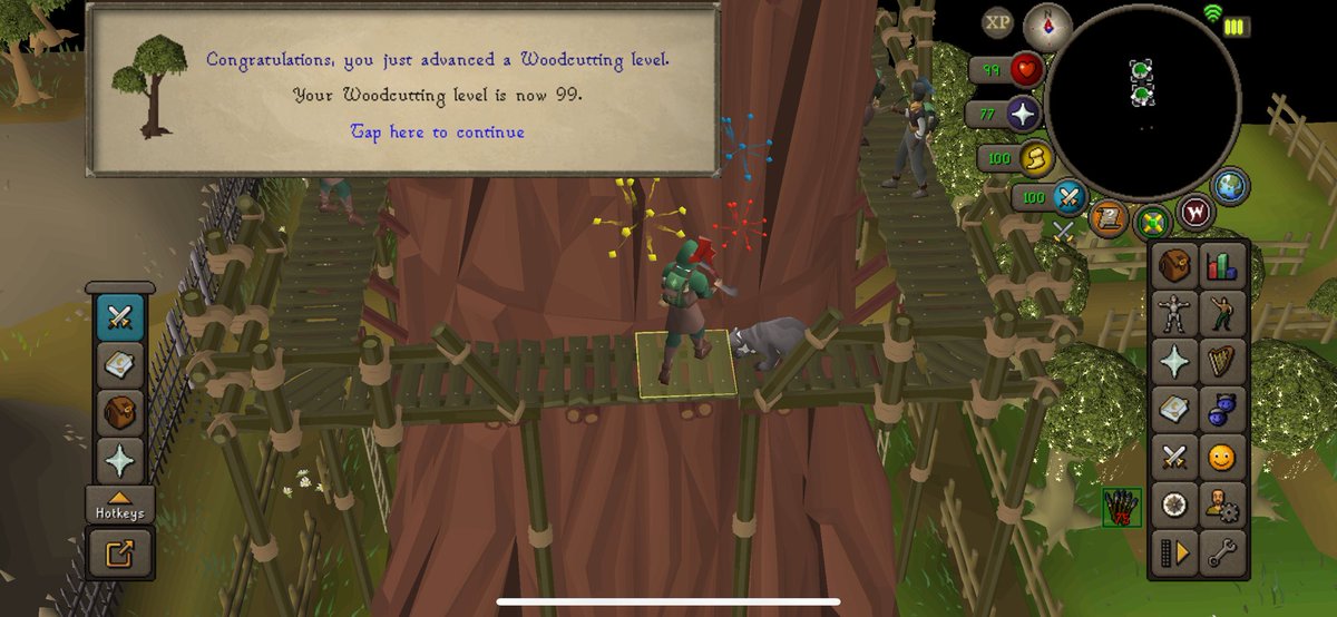 99 woodcutting! 🪓🌲 #osrs