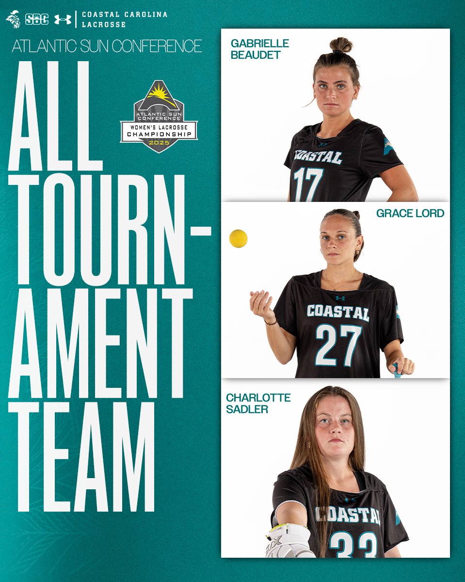 Congrats to Gabi, Grace and Charlotte on being named to the ASUN All-Tournament Team 👏👏👏