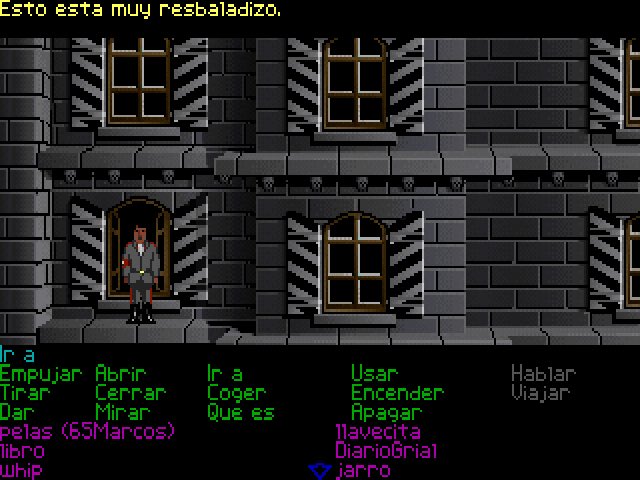SpritePixel's tweet photo. Indiana Jones y la última cruzada, juegazo increíble de Lucas Film, que llegó a España en 1990, yo lo compré en el kiosko en la colección Maxi Juegos. Puzzles, misterios, pistas inolvidables. Fiel a la película del mismo título, un clásico obligado. #retrogames #RetroGame #Indi https://t.co/tUTsk68MoA