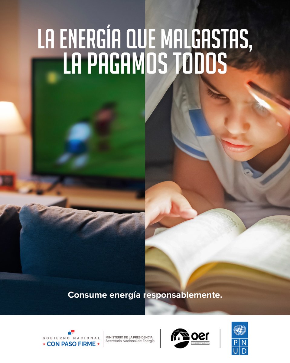 EnergiaPma's tweet image. 🌎 ☀️ Imagina el planeta como un hogar. Cuando uno desperdicia energía, la casa entera sufre. La energía que malgastas, la pagamos todos. ¡Por un futuro sostenible, usa la energía responsablemente! @PNUDPanama
#ConPasoFirme #EficienciaEnergética #AhorraEnergía #EnergíaPanamá