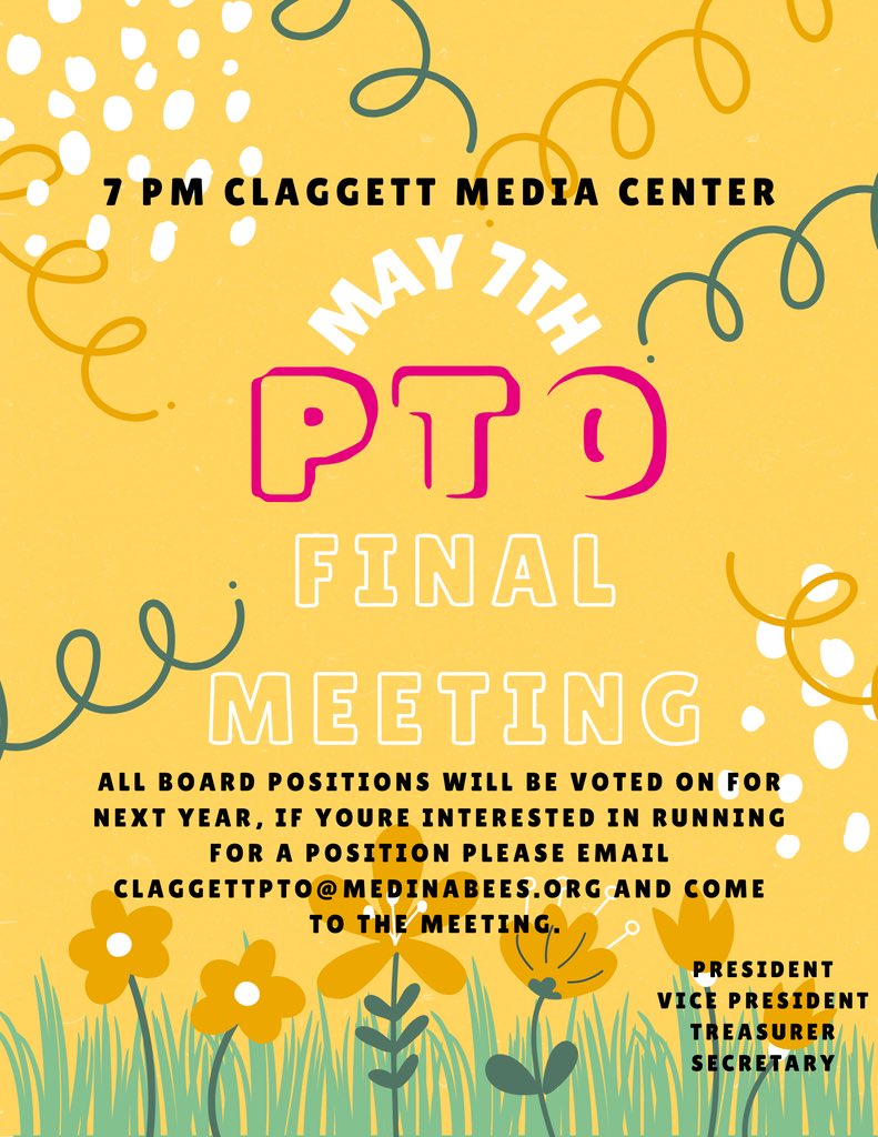 Time correction—Wednesday @ 7pm in the Claggett Media Center!! #bethere #claggettcommitment