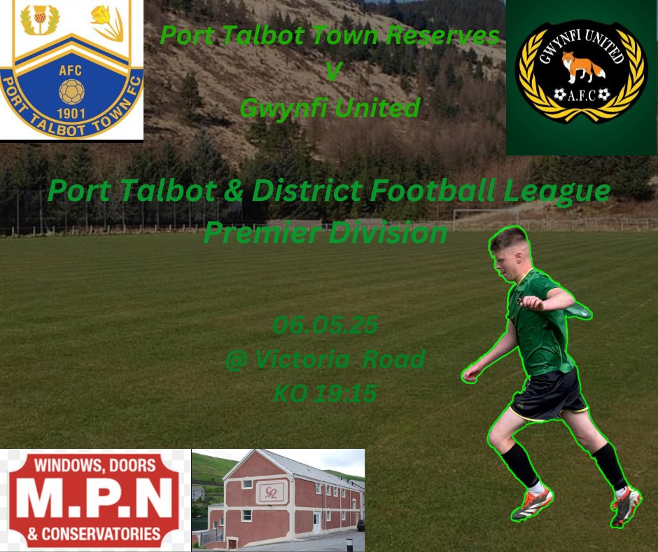 Another Mid Week game and our last away game of the season tomorrow night when we travel to play <a href="/PortTalbotTown/">Port Talbot Town FC</a> Reserves. We'll be looking to end the season on a high and come home with all 3 points. Come and support the boys 💚⚽️