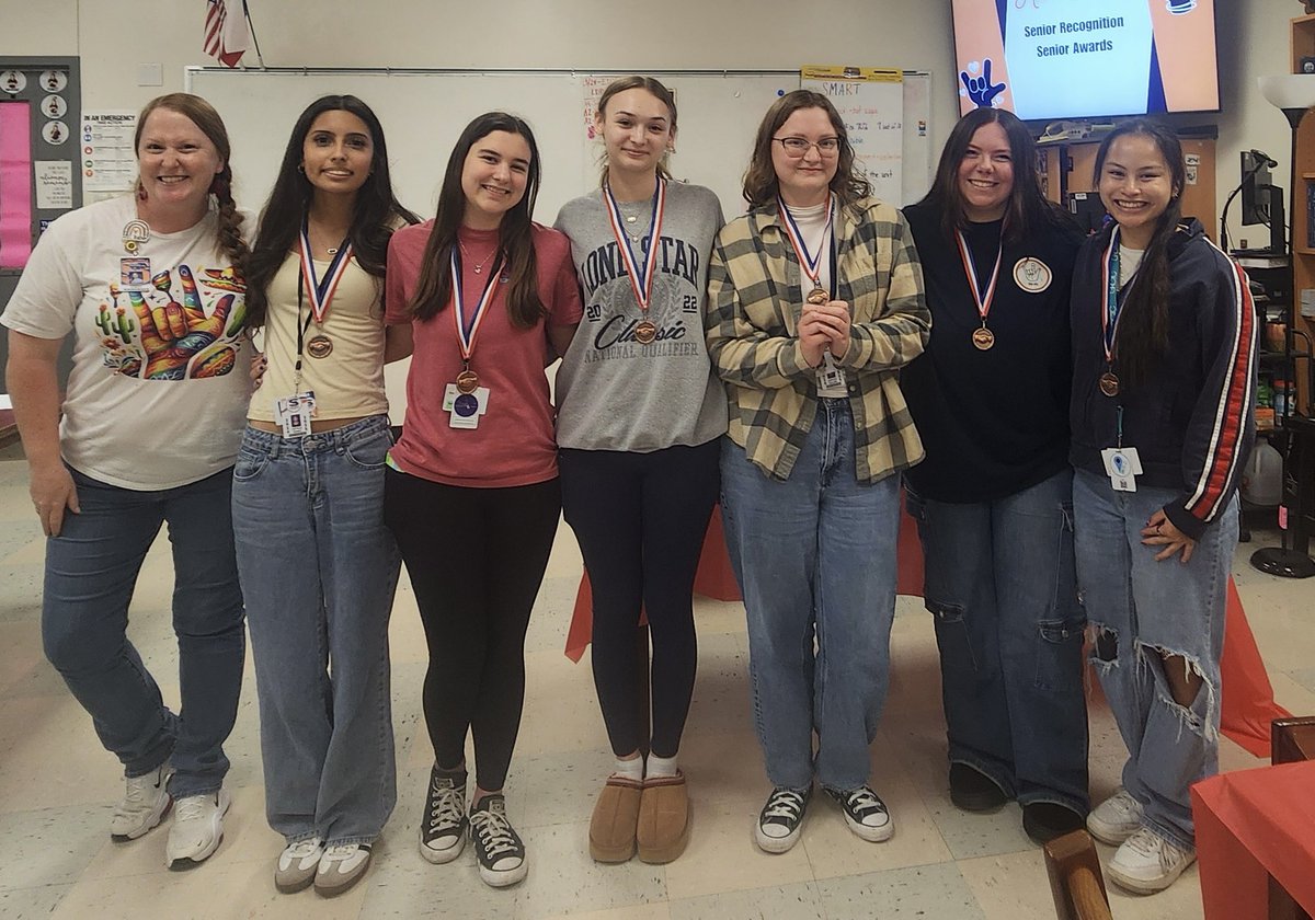 Today we had our final ASL Club &amp; Honor Society meeting. We celebrated these amazing seniors for their dedication, leadership, skills, and I will miss them greatly!