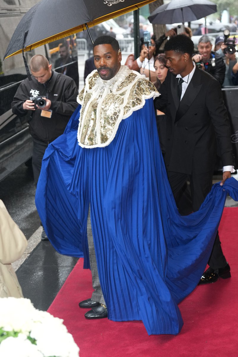 GQMagazine's tweet image. Quite a tribute - Colman Domingo in Valentino at the #MetGala, presumably a nod to the OG dandy Andre Leon Talley