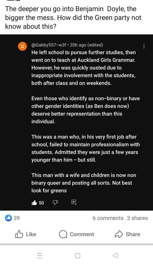 Ben Doyle was dodgy from the first day he started work. Based on his work history and his Instagram account, we demand an investigation,
<a href="/_chloeswarbrick/">Chlöe Swarbrick</a>

<a href="/MaramaDavidson/">🏳️‍⚧️Marama Davidson MP</a>

<a href="/Benjamindoyle/">Benjamin Doyle</a>

<a href="/winstonpeters/">Winston Peters</a>

<a href="/dbseymour/">David Seymour</a>

<a href="/chrisluxonmp/">Christopher Luxon</a>

<a href="/GerryBrownleeMP/">Gerry Brownlee</a>

<a href="/NZParliament/">NZ Parliament</a>

<a href="/nzpolice/">New Zealand Police</a>
