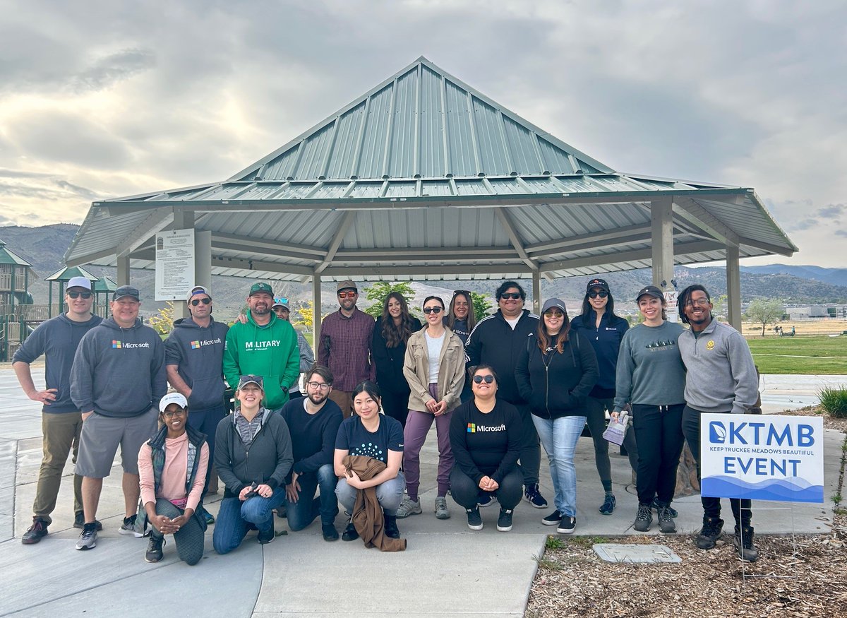 Our <a href="/MicrosoftReno/">Microsoft Reno</a> team volunteered for The Great Community Cleanup 2025, for <a href="/ktmbeautiful/">KTMB</a>! Our team worked at Damonte Ranch Park on Saturday as part of the community wide effort of over 20 beautification and cleanup sites across Reno and Sparks. #MicrosoftLife #Volunteer