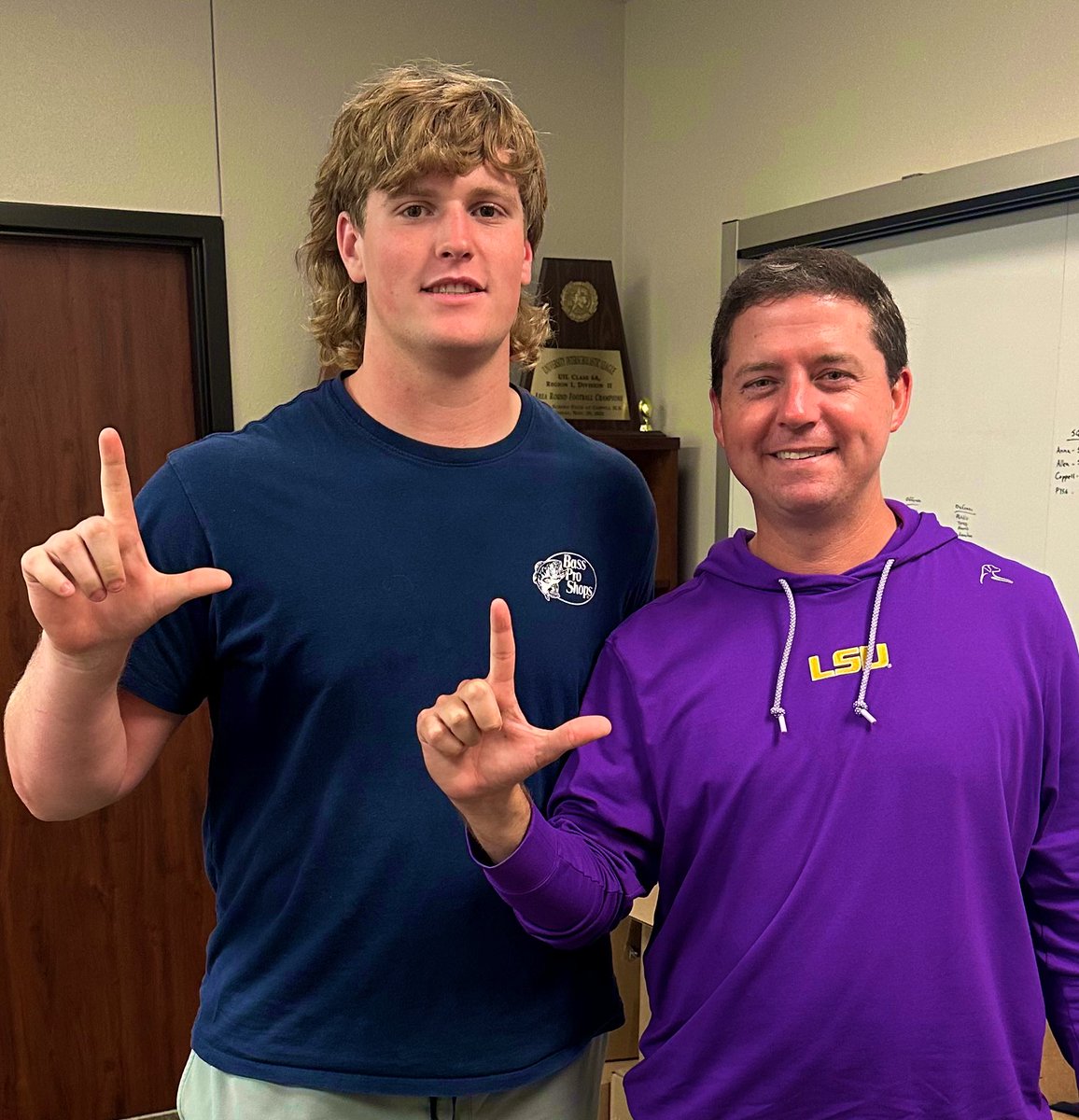 Zaden Krempin (@zadenkrempin) on Twitter photo Just had an awesome visit with <a href="/CoachJoeSloan/">Joe Sloan</a> from <a href="/LSUfootball/">LSU Football</a>. Looking forward to my OV in a few weeks. <a href="/coachbraddavis/">Brad Davis</a> <a href="/CarlSt_Cyr/">Carl St. Cyr</a> <a href="/LSURivals/">LSU Tigers on Rivals</a> <a href="/Geaux247/">LSU Tigers on 247Sports</a> <a href="/PGuy77/">Preston Guy</a> <a href="/CoachSteamroll/">Coach Brian Thompson</a> <a href="/ProsperEaglesFB/">Prosper Eagles FB</a> <a href="/Coach_Hill2/">Malcolm Hill</a> <a href="/Coach_Moore5/">Tyler Moore</a> <a href="/dctf/">Dave Campbell's Texas Football — TexasFootball.com</a> Just had an awesome visit with <a href="/CoachJoeSloan/">Joe Sloan</a> from <a href="/LSUfootball/">LSU Football</a>. Looking forward to my OV in a few weeks. <a href="/coachbraddavis/">Brad Davis</a> <a href="/CarlSt_Cyr/">Carl St. Cyr</a> <a href="/LSURivals/">LSU Tigers on Rivals</a> <a href="/Geaux247/">LSU Tigers on 247Sports</a> <a href="/PGuy77/">Preston Guy</a> <a href="/CoachSteamroll/">Coach Brian Thompson</a> <a href="/ProsperEaglesFB/">Prosper Eagles FB</a> <a href="/Coach_Hill2/">Malcolm Hill</a> <a href="/Coach_Moore5/">Tyler Moore</a> <a href="/dctf/">Dave Campbell's Texas Football — TexasFootball.com</a>